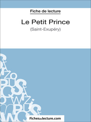 cover image of Le Petit Prince--Saint-Éxupéry (Fiche de lecture)